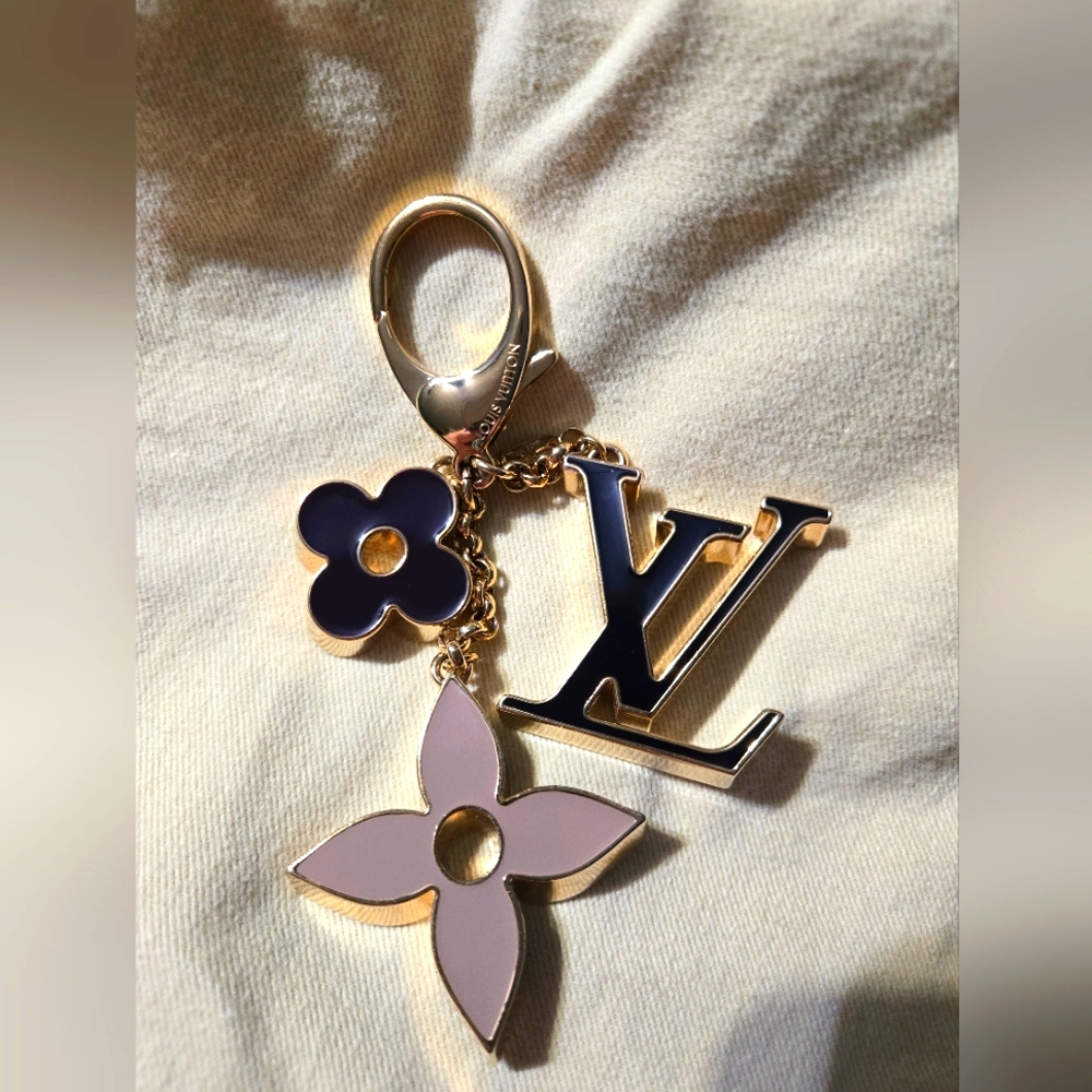 ** SOLD ** Louis Vuitton Fleur de Monogram Enamel Bag Charm
